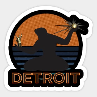 The Spirit of Detroit Sticker